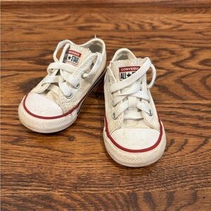 Converse Kids Sneakers with Red Accents